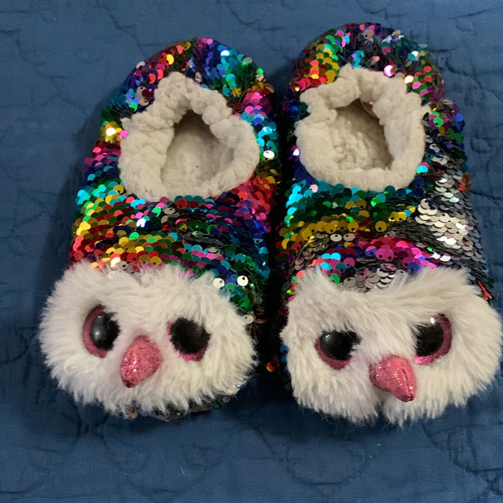 TY Beanie Babies Sequin Girls Slipperss